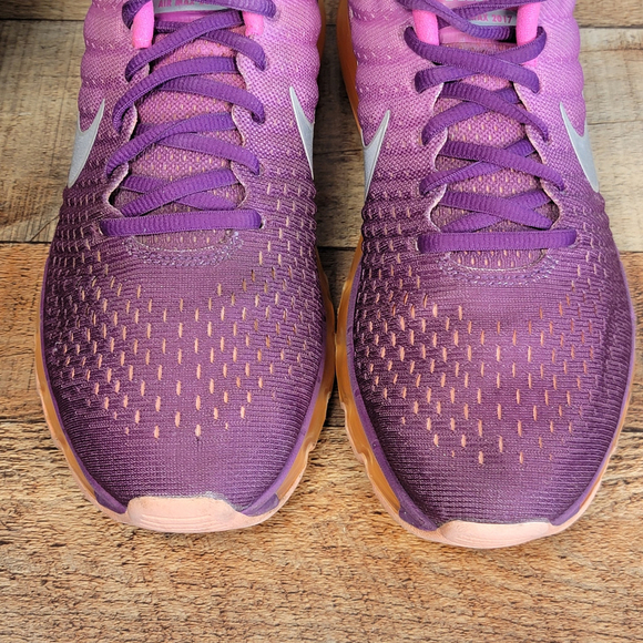 Nike Air Max 2017 Running Athletic Shoes Sneakers Pink Bright Purple Mesh 9.5 - Picture 9 of 14